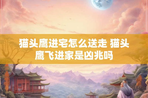 猫头鹰进宅怎么送走 猫头鹰飞进家是凶兆吗
