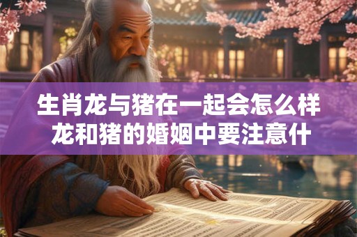 生肖龙与猪在一起会怎么样 龙和猪的婚姻中要注意什么