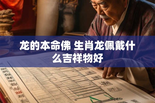 龙的本命佛 生肖龙佩戴什么吉祥物好