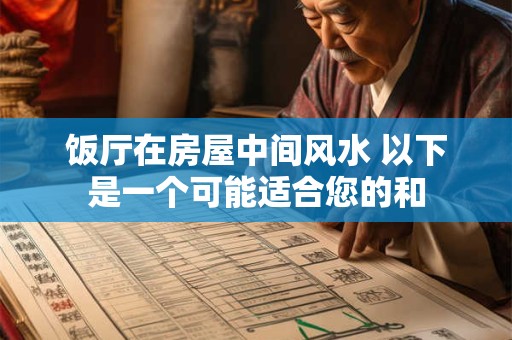 饭厅在房屋中间风水 以下是一个可能适合您的和 饭厅在房屋中间风水 以下是一个可能适合您的和