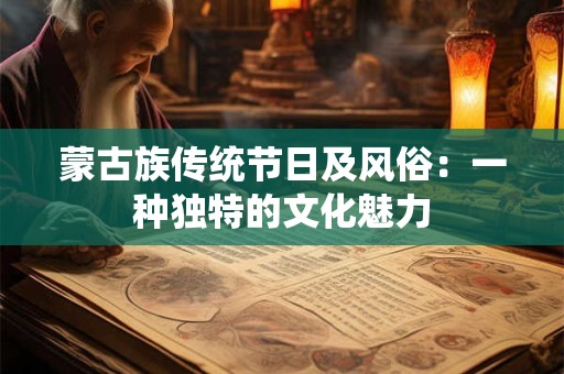 蒙古族传统节日及风俗：一种独特的文化魅力