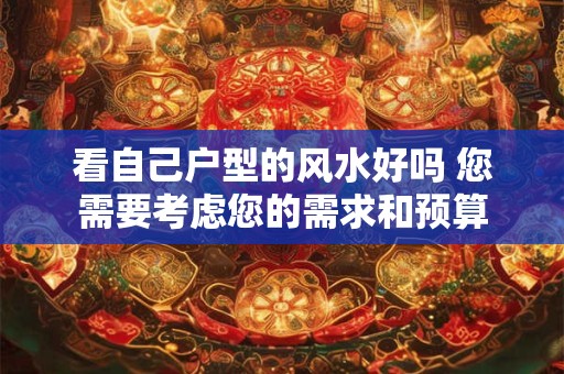 看自己户型的风水好吗 您需要考虑您的需求和预算