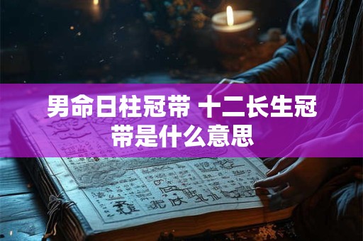 男命日柱冠带 十二长生冠带是什么意思