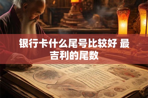 银行卡什么尾号比较好 最吉利的尾数