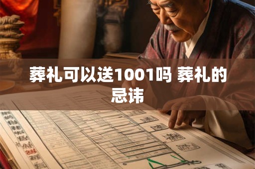 葬礼可以送1001吗 葬礼的忌讳