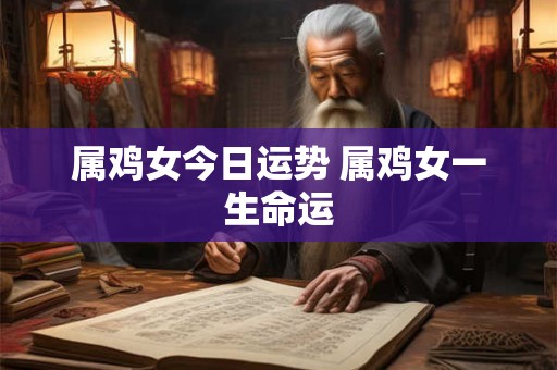 属鸡女今日运势 属鸡女一生命运