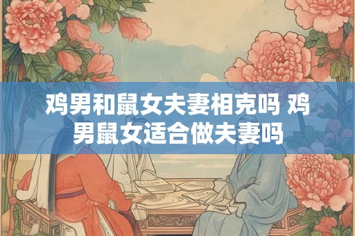 鸡男和鼠女夫妻相克吗 鸡男鼠女适合做夫妻吗