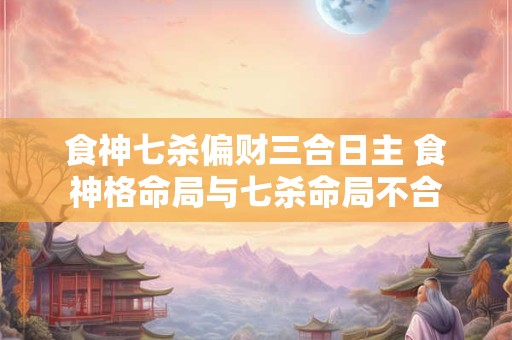 食神七杀偏财三合日主 食神格命局与七杀命局不合