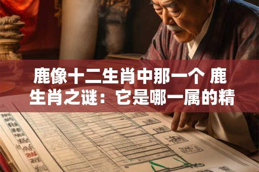 鹿像十二生肖中那一个 鹿 生肖之谜：它是哪一属的精灵