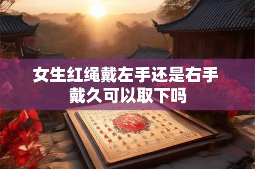 女生红绳戴左手还是右手 戴久可以取下吗