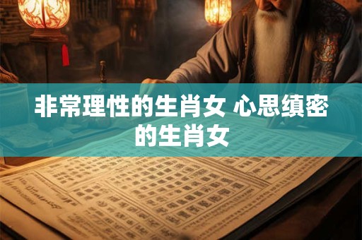非常理性的生肖女 心思缜密的生肖女