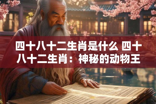 四十八十二生肖是什么 四十八十二生肖：神秘的动物王国揭秘