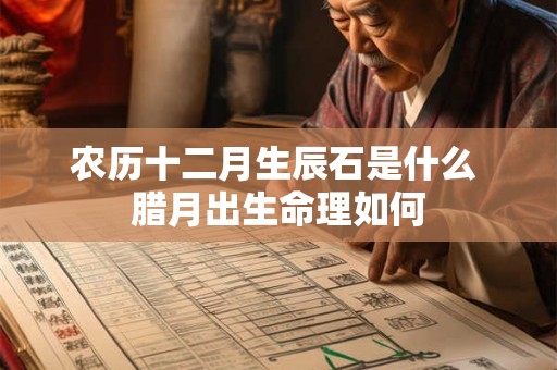 农历十二月生辰石是什么 腊月出生命理如何