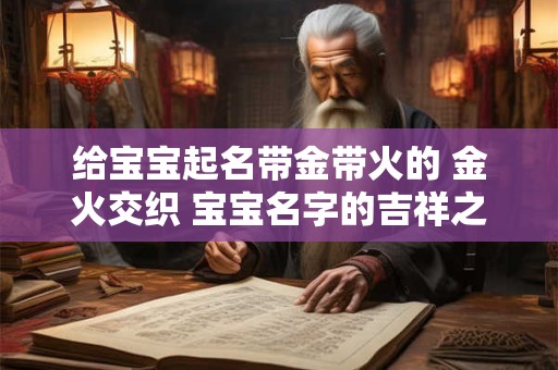 给宝宝起名带金带火的 金火交织 宝宝名字的吉祥之选