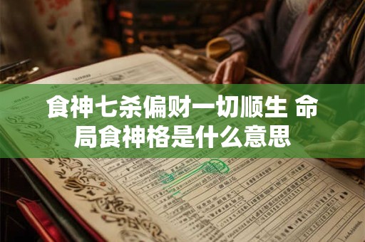 食神七杀偏财一切顺生 命局食神格是什么意思