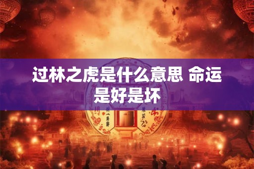 过林之虎是什么意思 命运是好是坏