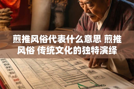 煎推风俗代表什么意思 煎推风俗 传统文化的独特演绎