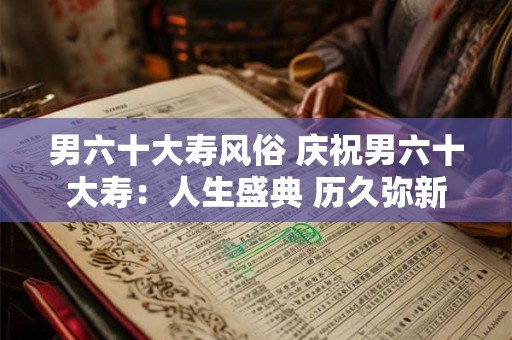 男六十大寿风俗 庆祝男六十大寿：人生盛典 历久弥新