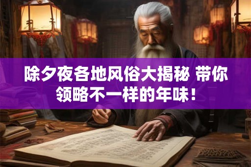 除夕夜各地风俗大揭秘 带你领略不一样的年味！