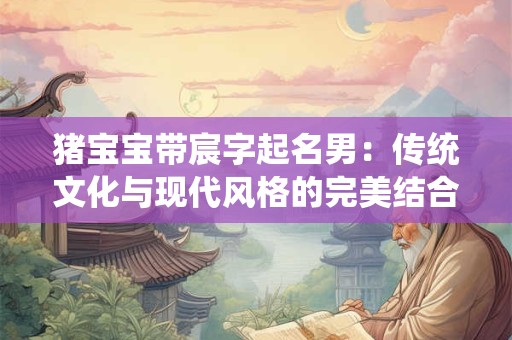 猪宝宝带宸字起名男：传统文化与现代风格的完美结合