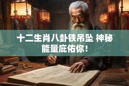 十二生肖八卦铁吊坠 神秘能量庇佑你！