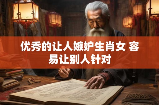 优秀的让人嫉妒生肖女 容易让别人针对