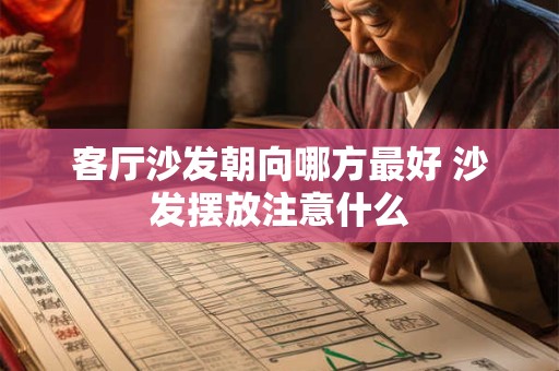 客厅沙发朝向哪方最好 沙发摆放注意什么