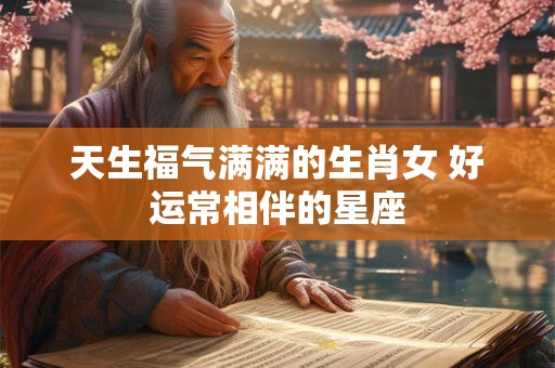 天生福气满满的生肖女 好运常相伴的星座