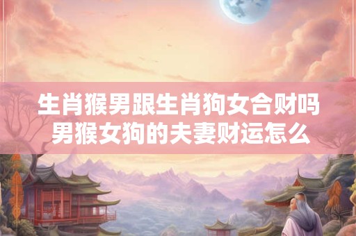 生肖猴男跟生肖狗女合财吗 男猴女狗的夫妻财运怎么样