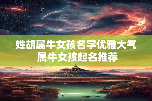 姓胡属牛女孩名字优雅大气 属牛女孩起名推荐