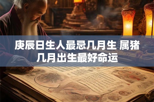 庚辰日生人最忌几月生 属猪几月出生最好命运
