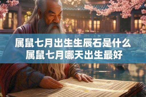 属鼠七月出生生辰石是什么 属鼠七月哪天出生最好