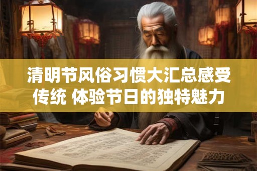 清明节风俗习惯大汇总感受传统 体验节日的独特魅力！