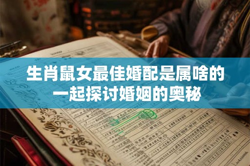生肖鼠女最佳婚配是属啥的 一起探讨婚姻的奥秘