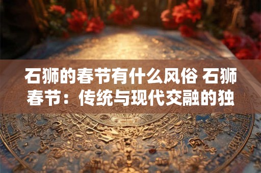 石狮的春节有什么风俗 石狮春节：传统与现代交融的独特风俗