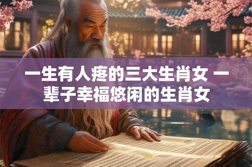 一生有人疼的三大生肖女 一辈子幸福悠闲的生肖女