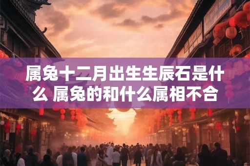 属兔十二月出生生辰石是什么 属兔的和什么属相不合