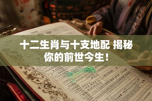 十二生肖与十支地配 揭秘你的前世今生！