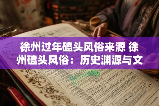 徐州过年磕头风俗来源 徐州磕头风俗：历史渊源与文化传承