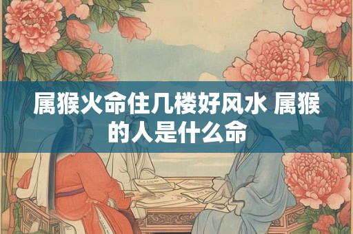 属猴火命住几楼好风水 属猴的人是什么命