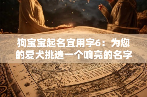 狗宝宝起名宜用字6：为您的爱犬挑选一个响亮的名字