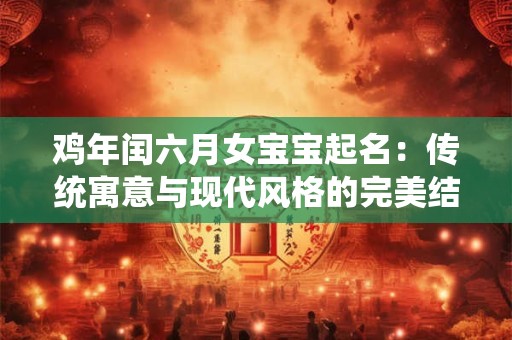 鸡年闰六月女宝宝起名：传统寓意与现代风格的完美结合