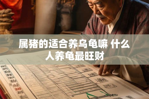 属猪的适合养乌龟嘛 什么人养龟最旺财