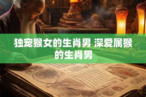 独宠猴女的生肖男 深爱属猴的生肖男