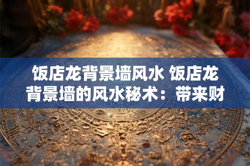 饭店龙背景墙风水 饭店龙背景墙的风水秘术：带来财运与繁荣