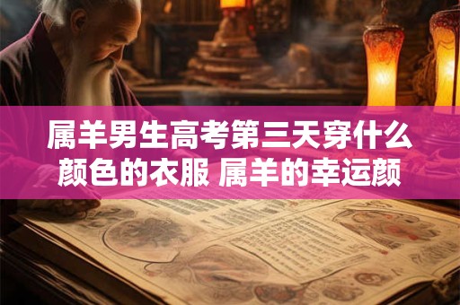 属羊男生高考第三天穿什么颜色的衣服 属羊的幸运颜色