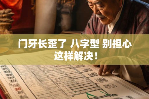 门牙长歪了 八字型 别担心 这样解决！