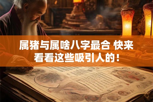 属猪与属啥八字最合 快来看看这些吸引人的！