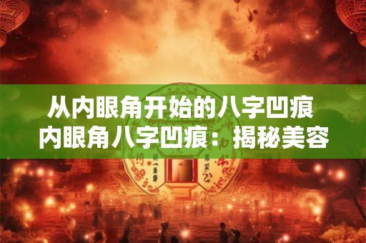 从内眼角开始的八字凹痕 内眼角八字凹痕：揭秘美容新趋势