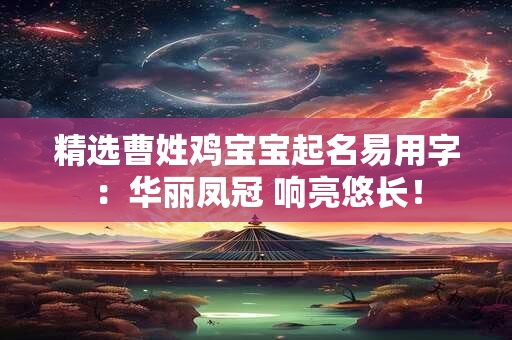 精选曹姓鸡宝宝起名易用字：华丽凤冠 响亮悠长！
